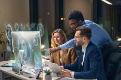 people looking and computer IT visibility options